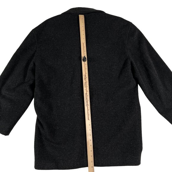 Millennium Collection Coat Men's Long Sleeve Alpaca Wool/Nylon Overcoat Black XL - Picture 7 of 11